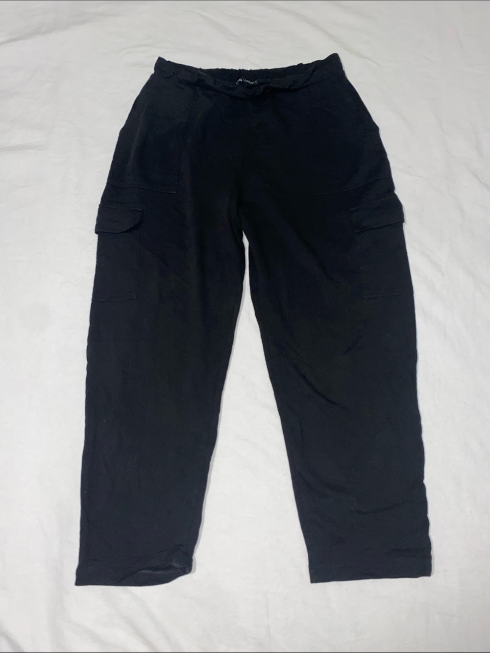 Zara Black Women's Cargo Jogger Pants